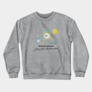 Allen Bradley Clock Tower • Polish Moon • MKE, WI Crewneck Sweatshirt